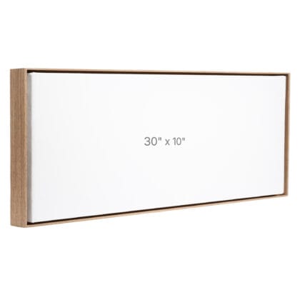 30 x 10" Floater Frame - Walnut - 0.75" depth