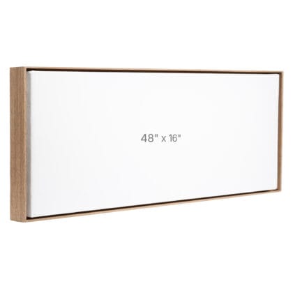 48 x 16" Floater Frame - Walnut - 0.75" depth