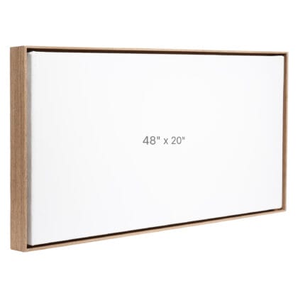 48 x 20" Floater Frame - Walnut - 0.75" depth