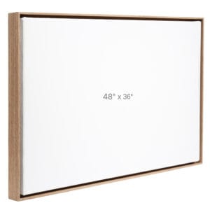 48 x 36" Floater Frame - Walnut - 0.75" depth