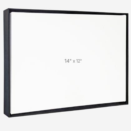 Cadre Flottant 14" x 12" - Noir - 1.5" profond.