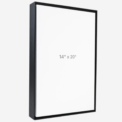 14 x 20" Floater Frame - Black - 1.5" depth
