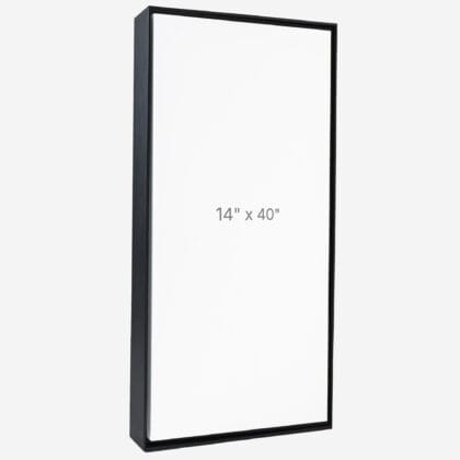 14 x 40" Floater Frame - Black - 1.5" depth