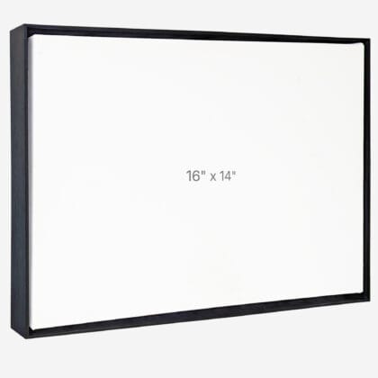 16 x 14" Floater Frame - Black - 1.5" depth