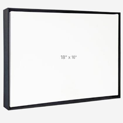18 x 16" Floater Frame - Black - 1.5" depth