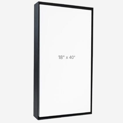 18 x 40" Floater Frame - Black - 1.5" depth