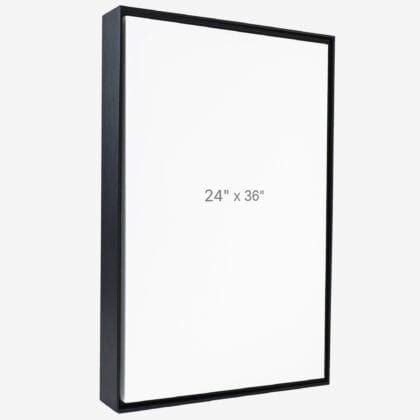 24 x 36" Floater Frame - Black - 1.5" depth