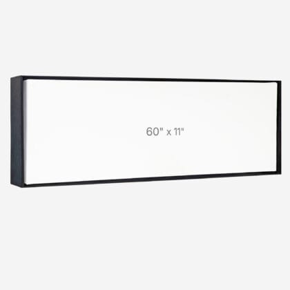 60 x 11" Floater Frame - Black - 1.5" depth