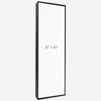 8 x 40" Floater Frame - Black - 1.5" depth