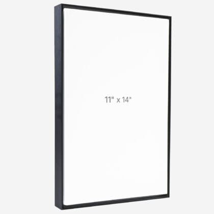 11 x 14" Floater Frame - Black - 0.75" depth