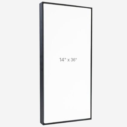 14 x 36" Floater Frame - Black - 0.75" depth