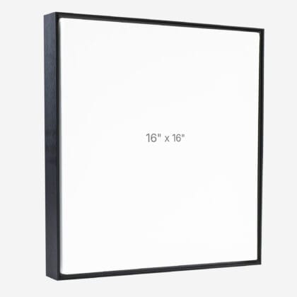 16 x 16" Floater Frame - Black - 0.75" depth