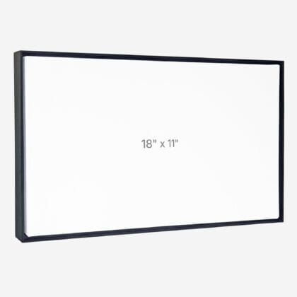 18 x 11" Floater Frame - Black - 0.75" depth