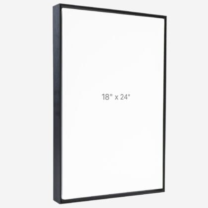 18 x 24" Floater Frame - Black - 0.75" depth
