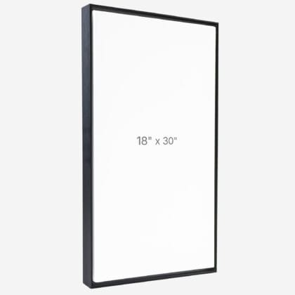 18 x 30" Floater Frame - Black - 0.75" depth