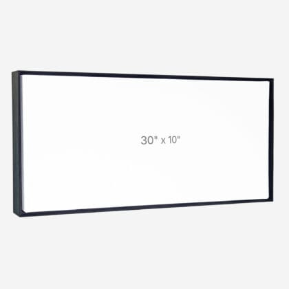 30 x 10" Floater Frame - Black - 0.75" depth