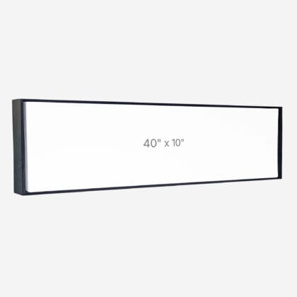 40 x 10" Floater Frame - Black - 0.75" depth