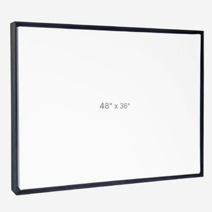 48 x 36" Floater Frame - Black - 0.75" depth