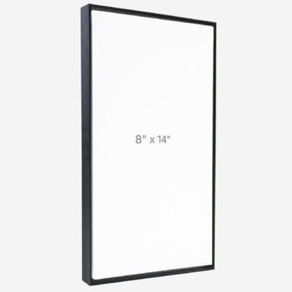 8 x 14" Floater Frame - Black - 0.75" depth