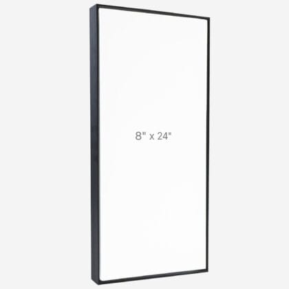8 x 24" Floater Frame - Black - 0.75" depth