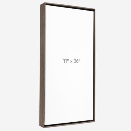 11 x 36" Floater Frame - Dark Oak - 1.5" depth