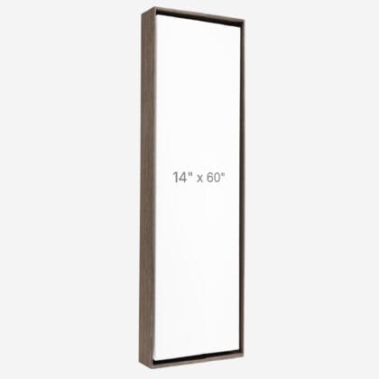 Cadre Flottant 14" x 60" - Ch&ecirc;ne Fonc&eacute; - 1.5" profond.