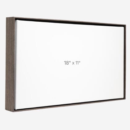 18 x 11" Floater Frame - Dark Oak - 1.5" depth