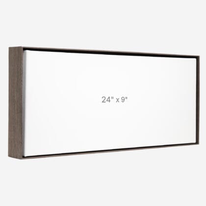 24 x 9" Floater Frame - Dark Oak - 1.5" depth