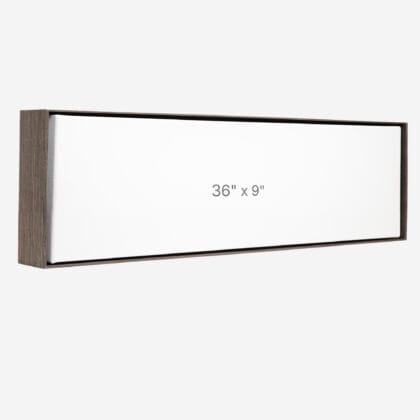 36 x 9" Floater Frame - Dark Oak - 1.5" depth