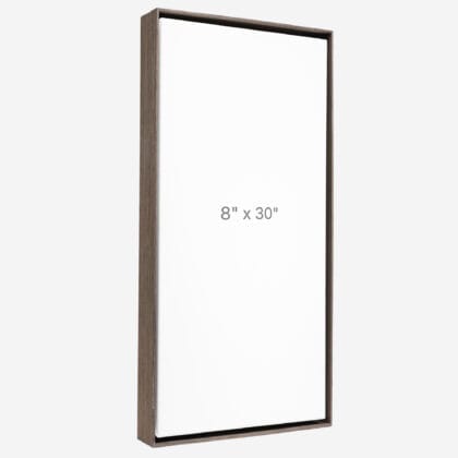 8 x 30" Floater Frame - Dark Oak - 1.5" depth