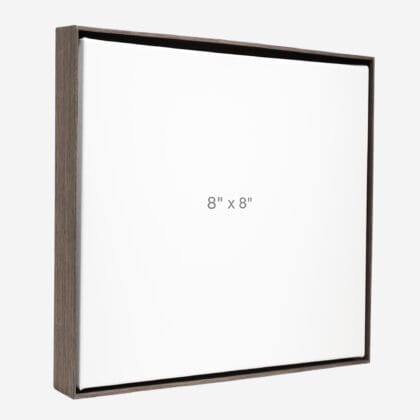 8 x 8" Floater Frame - Dark Oak - 1.5" depth