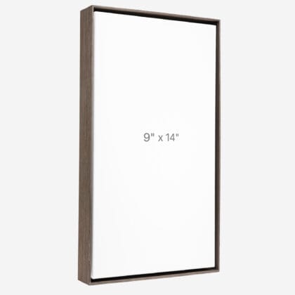 9 x 14" Floater Frame - Dark Oak - 1.5" depth