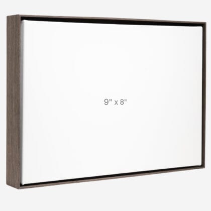 9 x 8" Floater Frame - Dark Oak - 1.5" depth