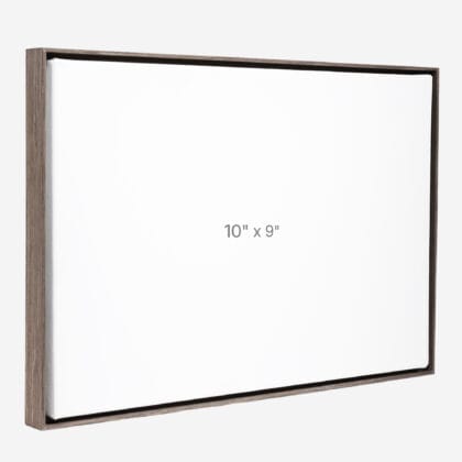 10 x 9" Floater Frame - Dark Oak - 0.75" depth