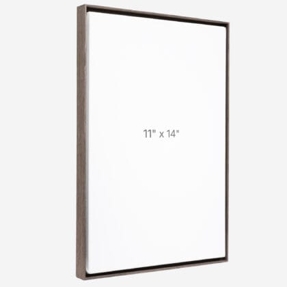 Cadre Flottant 11" x 14" - Ch&ecirc;ne Fonc&eacute; - 0.75" profond.