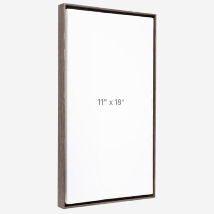 11 x 18" Floater Frame - Dark Oak - 0.75" depth