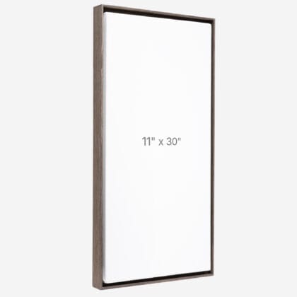 11 x 30" Floater Frame - Dark Oak - 0.75" depth