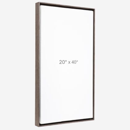 20 x 40" Floater Frame - Dark Oak - 0.75" depth
