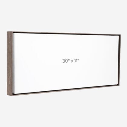 30 x 11" Floater Frame - Dark Oak - 0.75" depth