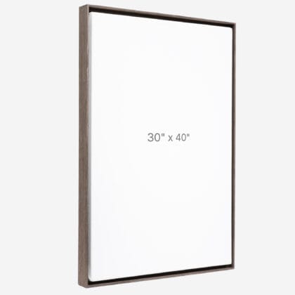 30 x 40" Floater Frame - Dark Oak - 0.75" depth