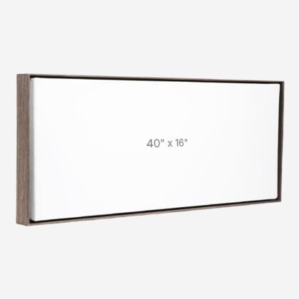 40 x 16" Floater Frame - Dark Oak - 0.75" depth