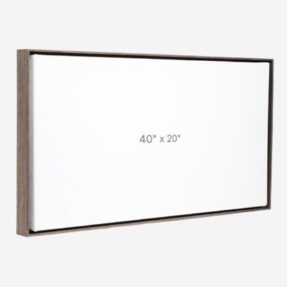 40 x 20" Floater Frame - Dark Oak - 0.75" depth