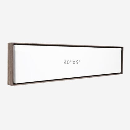 40 x 9" Floater Frame - Dark Oak - 0.75" depth