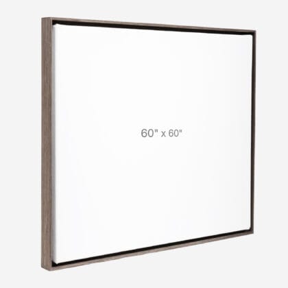 60 x 60" Floater Frame - Dark Oak - 0.75" depth