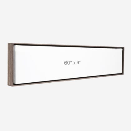 60 x 9" Floater Frame - Dark Oak - 0.75" depth