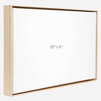 Cadre Flottant 10" x 8" - Ch&ecirc;ne - 1.5" profond.