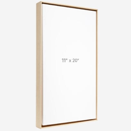11 x 20" Floater Frame - Oak - 1.5" depth