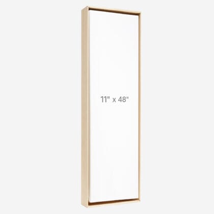 Cadre Flottant 11" x 48" - Ch&ecirc;ne - 1.5" profond.