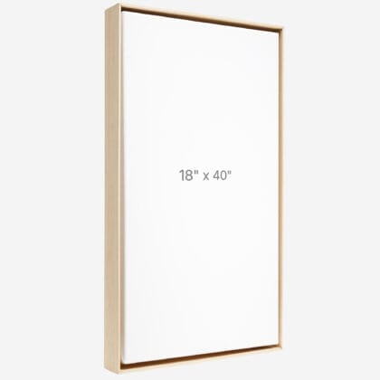 18 x 40" Floater Frame - Oak - 1.5" depth