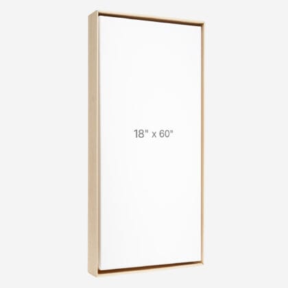 18 x 60" Floater Frame - Oak - 1.5" depth